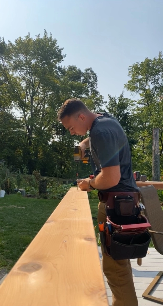 Intro image of James working